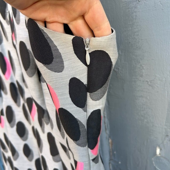 Diane Von Furstenberg New Summer Mini Animal Polka Dot Dress, size 8/10 - Picture 8 of 11